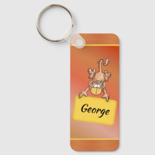 Monkey On A Chain Key Ring