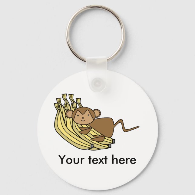 Monkey on bananas key ring (Front)