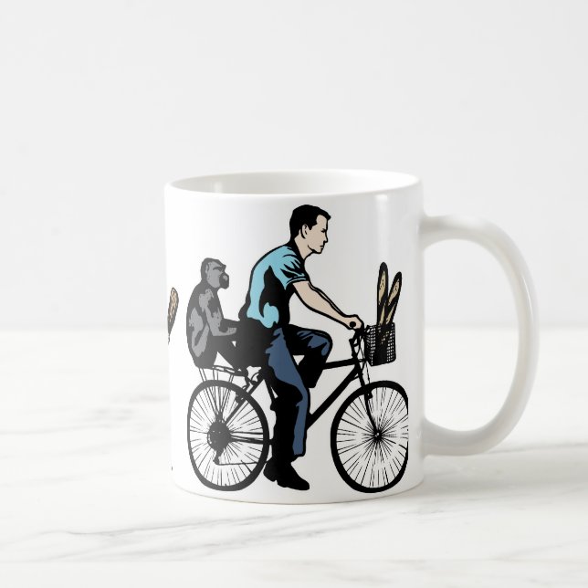 Monkey On Bike Coffee Mug (Right)