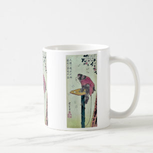 Monkey on cherry blossoms by Ando,Hiroshige Coffee Mug