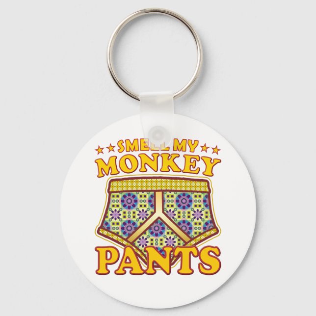 Monkey Pants Smell Key Ring (Front)