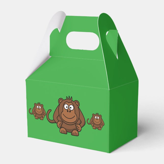 Monkey Party Favour Box (Front Side)