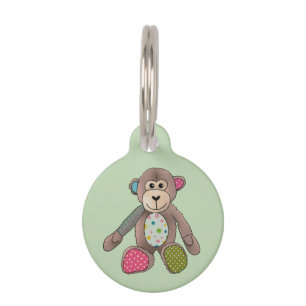 monkey pet tag