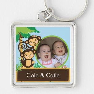 Monkey Photo Keychain