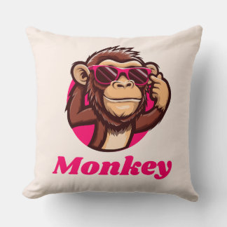 monkey pillowcase cushion