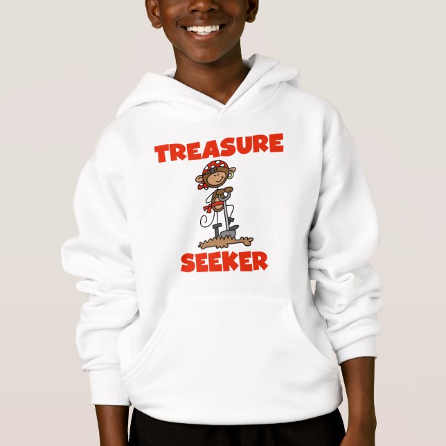 Monkey Pirate Treasure Seeker Tshirts and Gifts (Front)