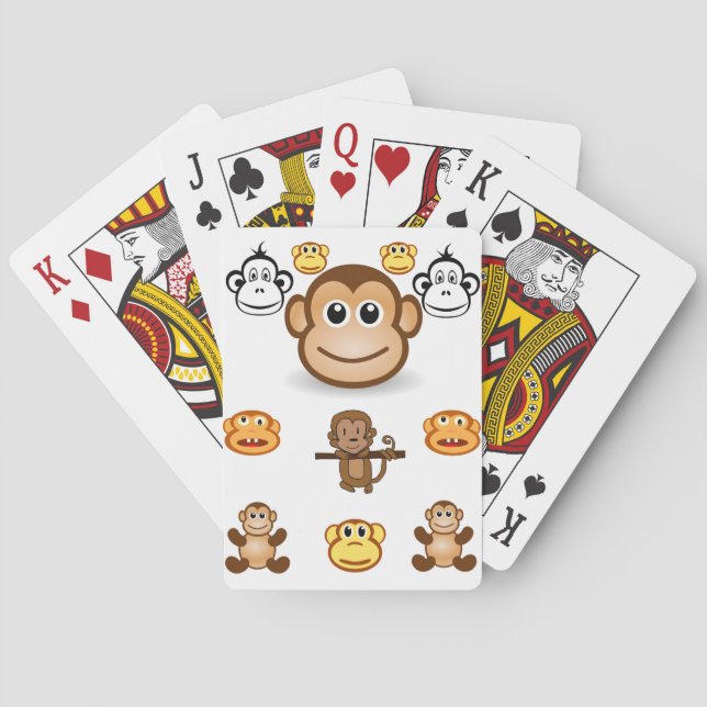 Monkey Playing Card Deck (Back)