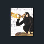 Monkey Playing Trumpet Canvas Print<br><div class="desc">Entertainment & Leisure</div>