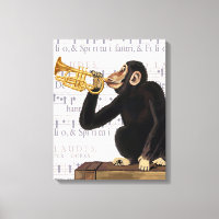 Monkey Playing Trumpet