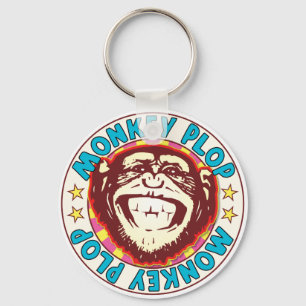 Monkey Plop Key Ring