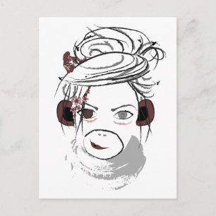 monkey. postcard