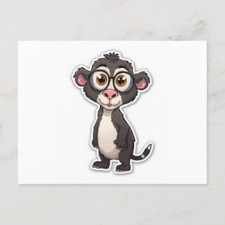 monkey postcard