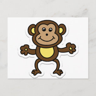 monkey postcard
