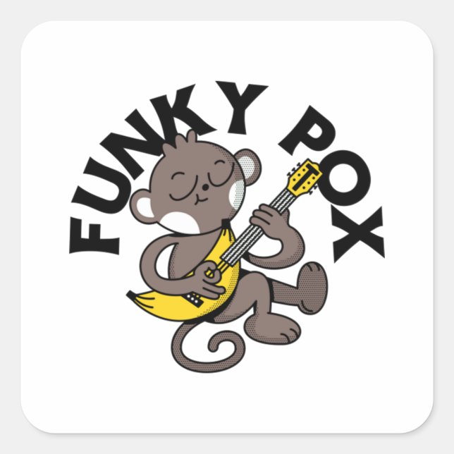 Monkey Pox Funky Pox  Square Sticker (Front)