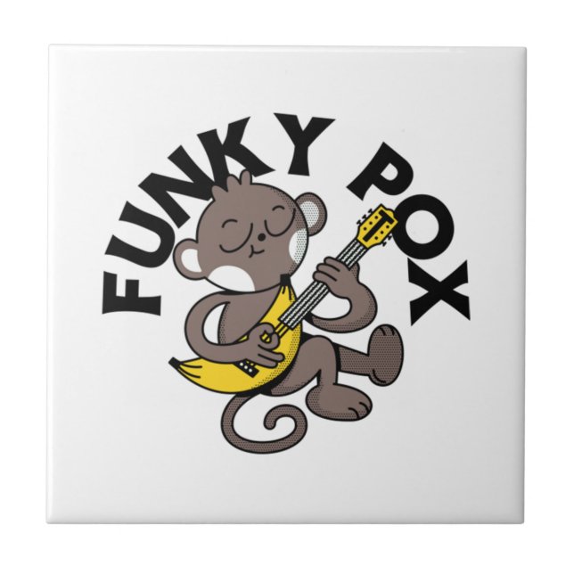 Monkey Pox Funky Pox  Tile (Front)