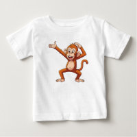 Monkey Presenting and Scratching Head