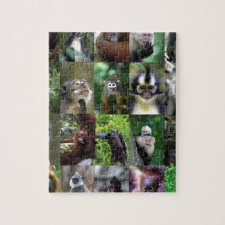 Monkey primate montage jigsaw puzzle