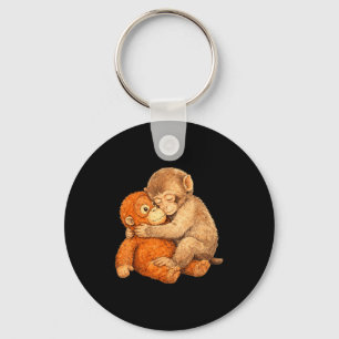 Monkey punch graphic tee key ring