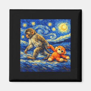 Monkey punch team punch baby monkey  magnet
