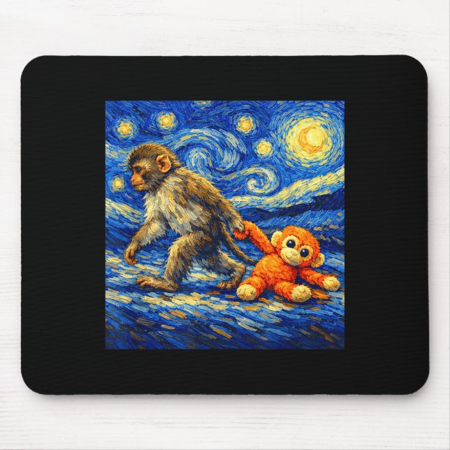 Monkey punch team punch baby monkey  mouse mat (Front)