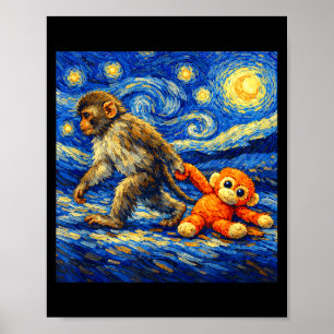 Monkey punch team punch baby monkey poster