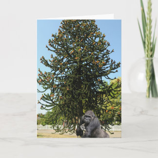 Monkey Puzzle & Puzzled Gorilla. Card
