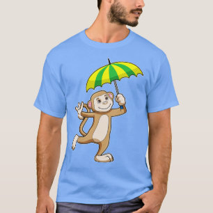 Monkey Rain Umbrella T-Shirt
