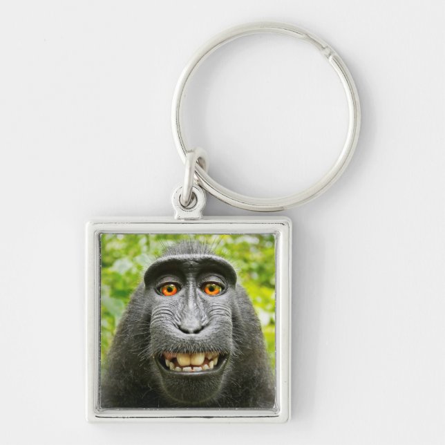 Monkey Selfie Key Ring (Front)