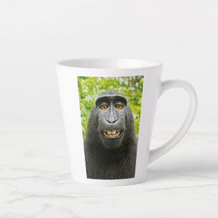 Monkey Selfie Latte Mug