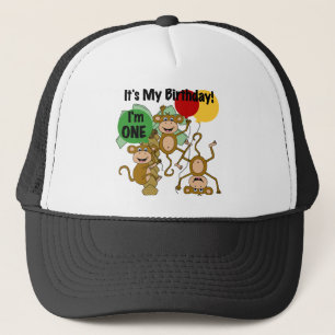 Monkey Shine 1st Birthday T-shirts and Gifts Trucker Hat