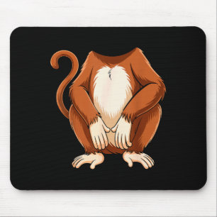 Monkey Shirt Adult Kids Men Women Brown Monkey Cos Mouse Mat