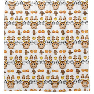 Monkey shower curtain
