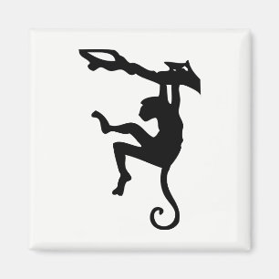 Monkey Silhouette Magnet