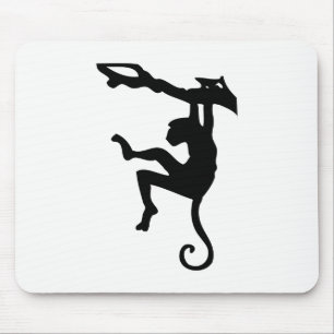 Monkey Silhouette Mouse Mat