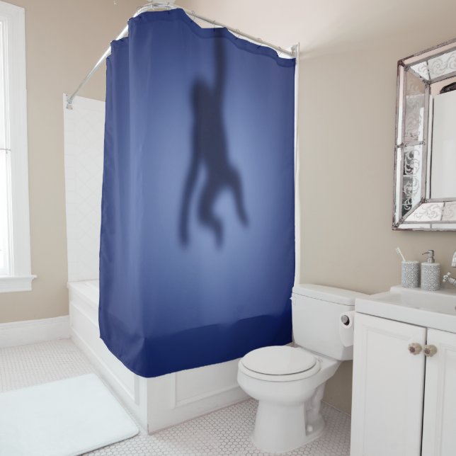 Monkey silhouette shower curtain (In Situ)