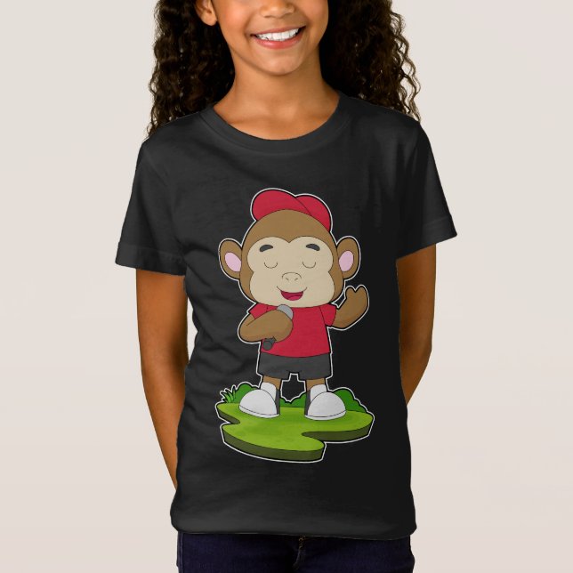 Monkey Singer Microphone T-Shirt (Front)