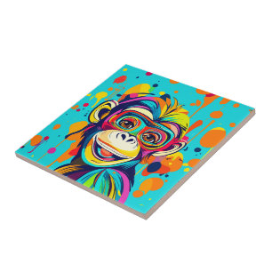 Monkey Smiling Tile