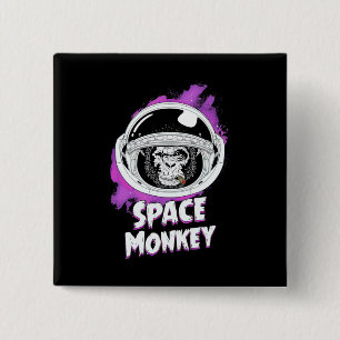Monkey Space Monkey 15 Cm Square Badge