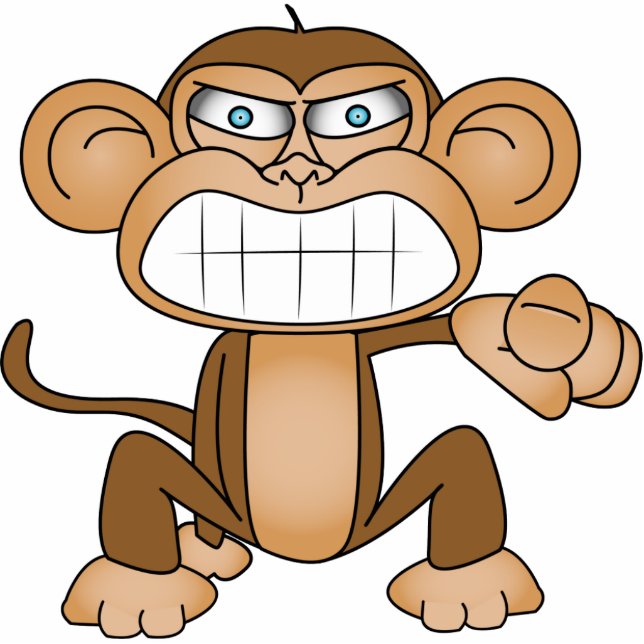 Monkey Standing Photo Sculpture (Front)