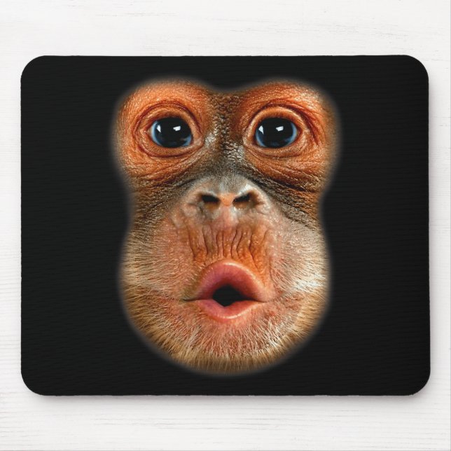 Monkey Stomach Funny Meme Cool Viral Video  Mouse Mat (Front)