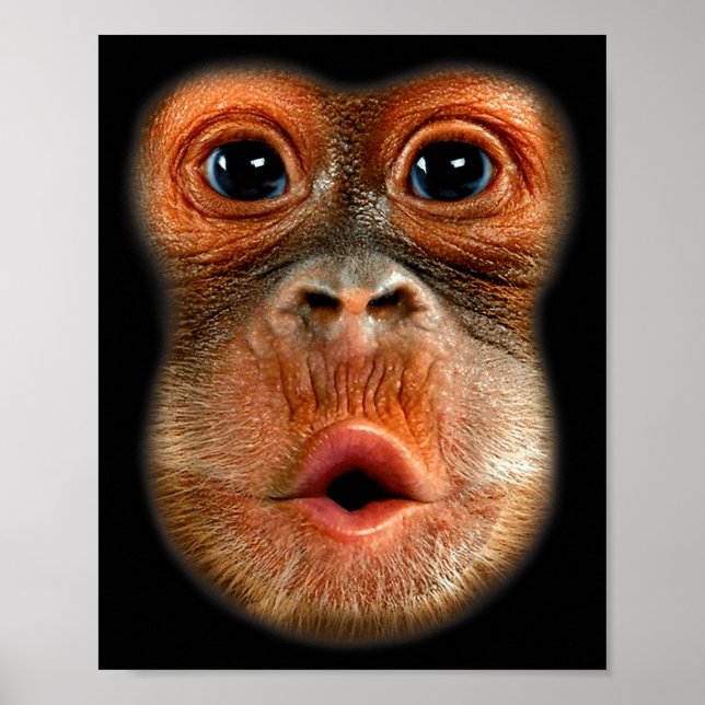 Monkey Stomach Funny Meme Cool Viral Video  Poster (Front)
