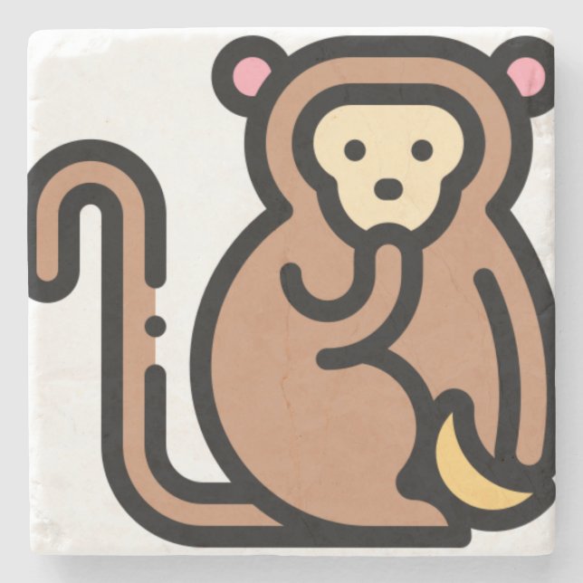 Monkey Stone Coaster (Front)