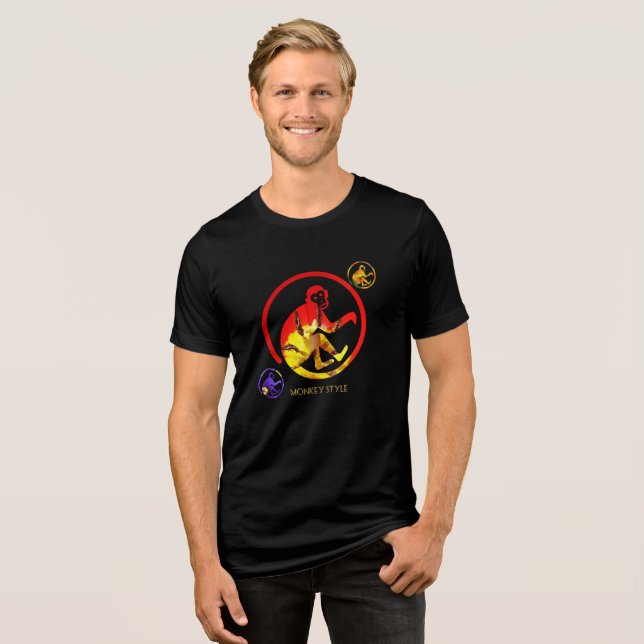 Monkey Style Tri-Blend Shirt (Front Full)