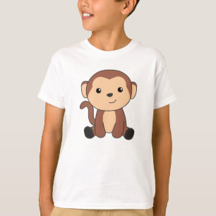 Monkey Sweet Animals In The Jungle Funny Monkeys T-Shirt