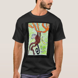 Monkey swinging branches cool design T-Shirt
