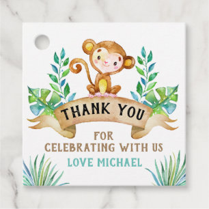 Monkey tag, Zoo Favour Tags