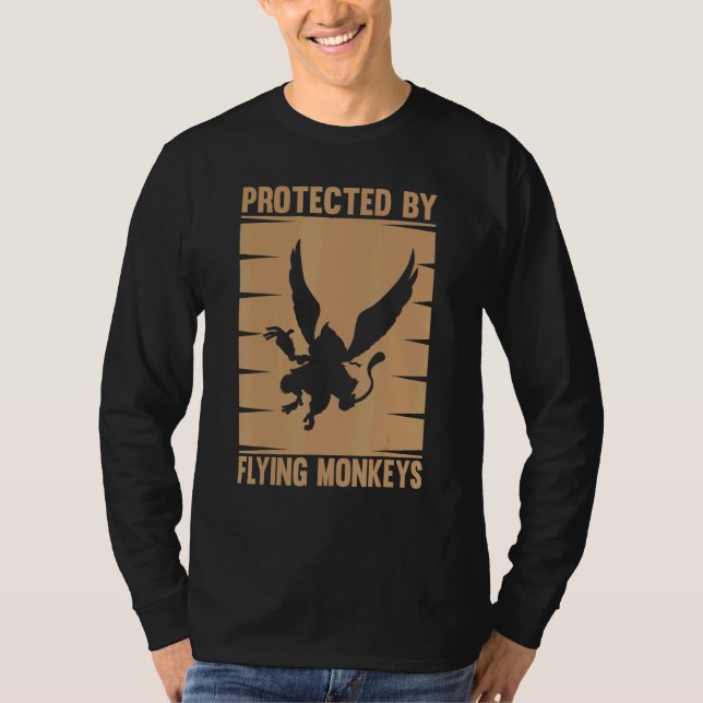 Monkey Tees For Men Angry Monkey Flying Monkeys 5 (Front)