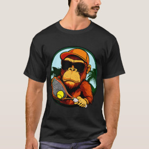Monkey tennis player T-Shirt