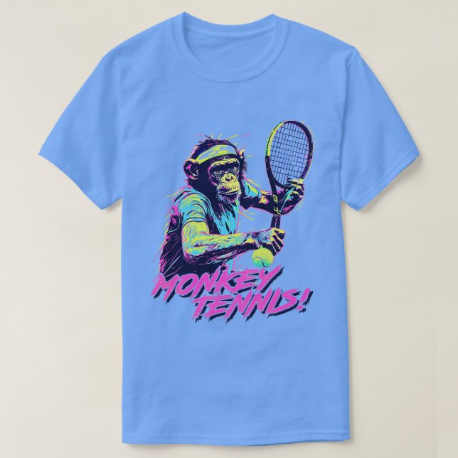 Monkey Tennis T-Shirt (Design Front)