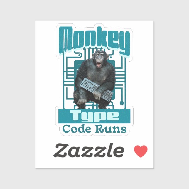 Monkey Type, Code Runs Funny Full-Stack Developer  (Sheet)